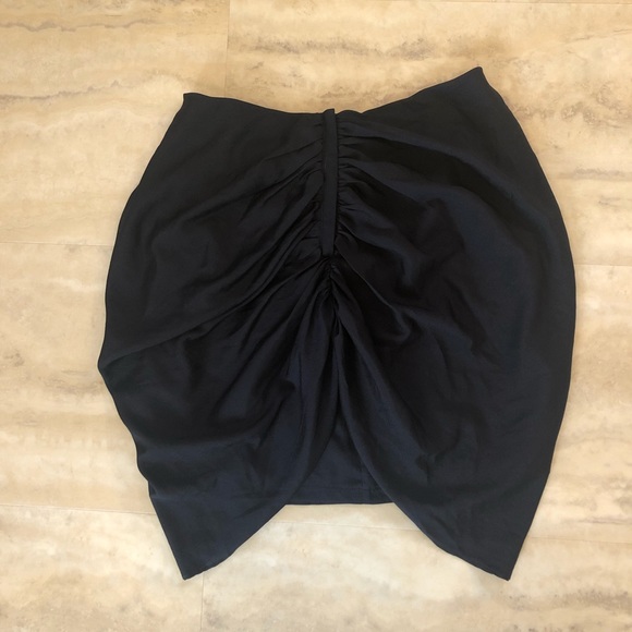 Navy drape skirt - Picture 3 of 3